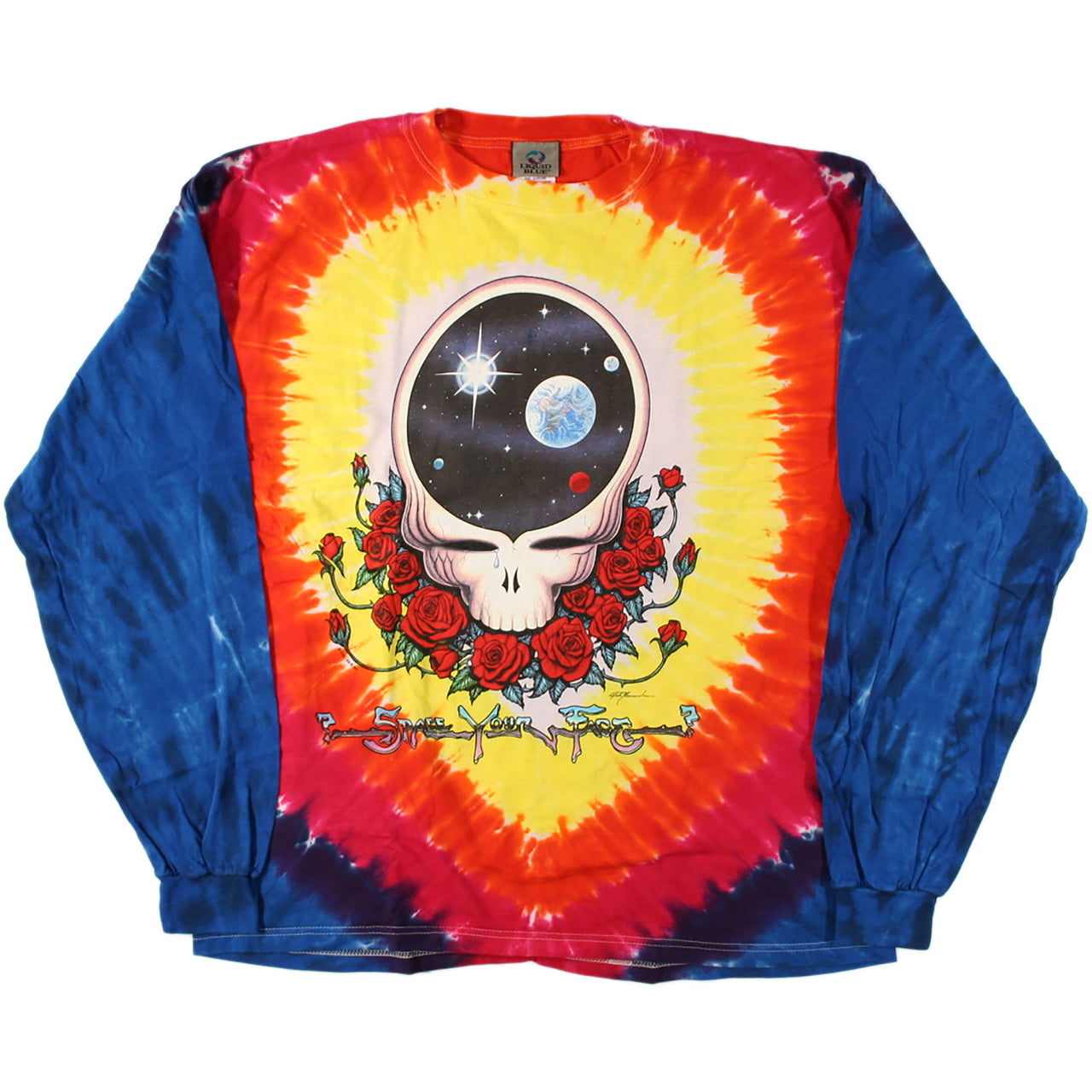 Space Your Face Tie-Dye Long Sleeve T-Shirt