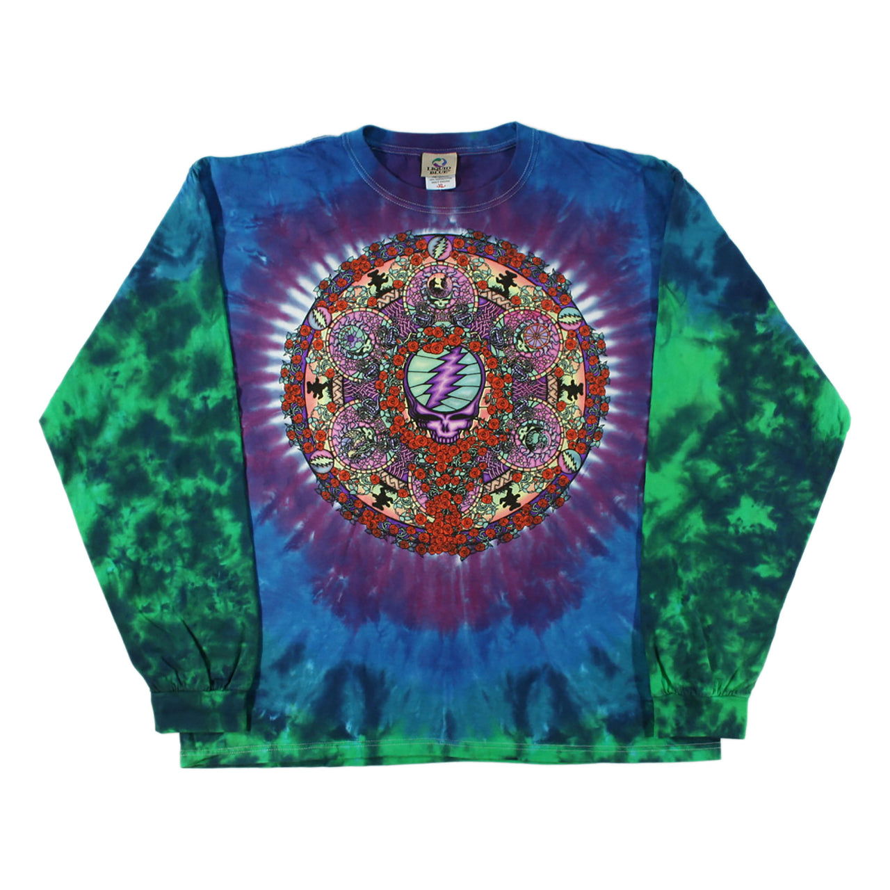 Celtic Mandala Tie-Dye Long Sleeve T-Shirt