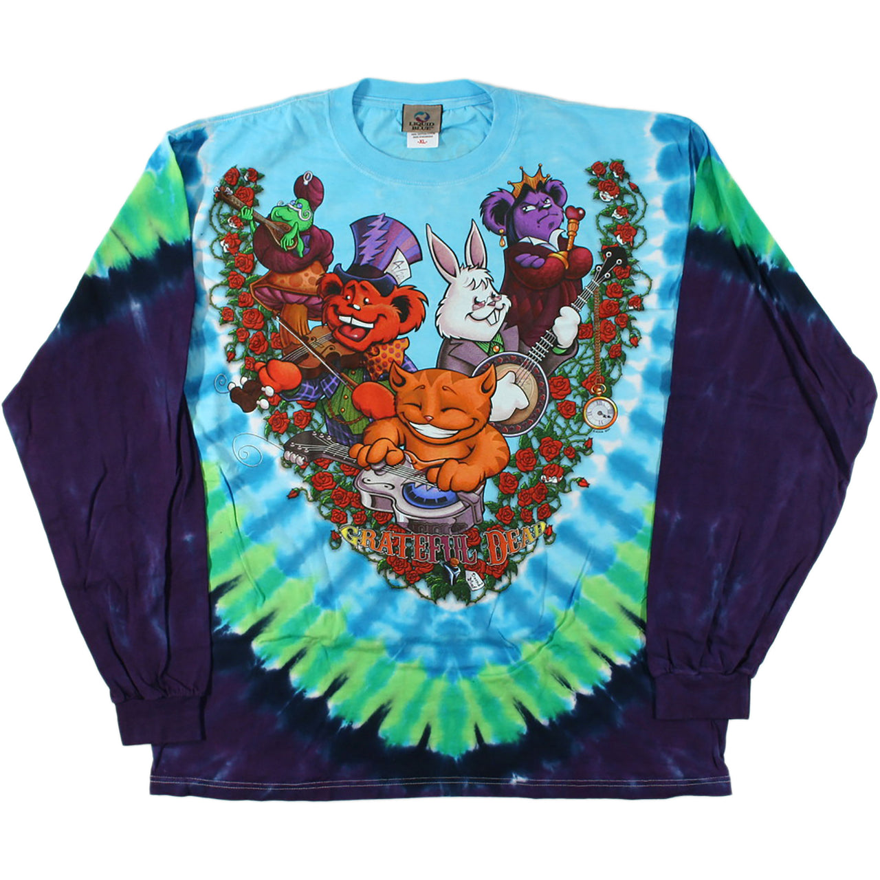 Wonderland Jamband Tie-Dye Long Sleeve T-Shirt