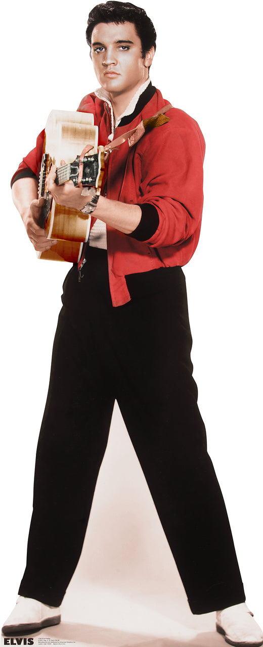Life-size Elvis Presley-Guitar Cardboard Cutout