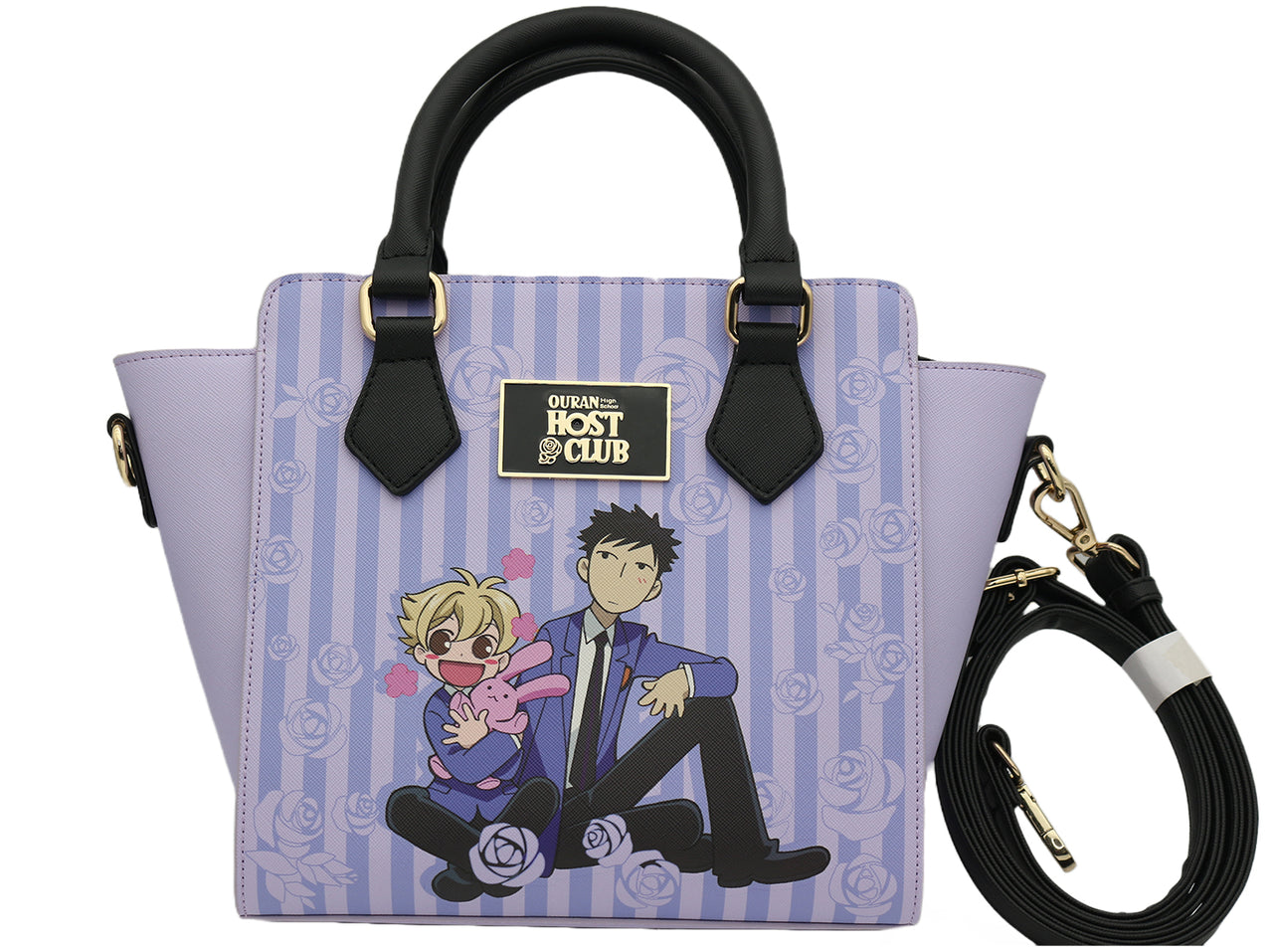 OURAN HIGH SCHOOL HOST CLUB - HONEY & MORI PURPLE SATCHEL BAG