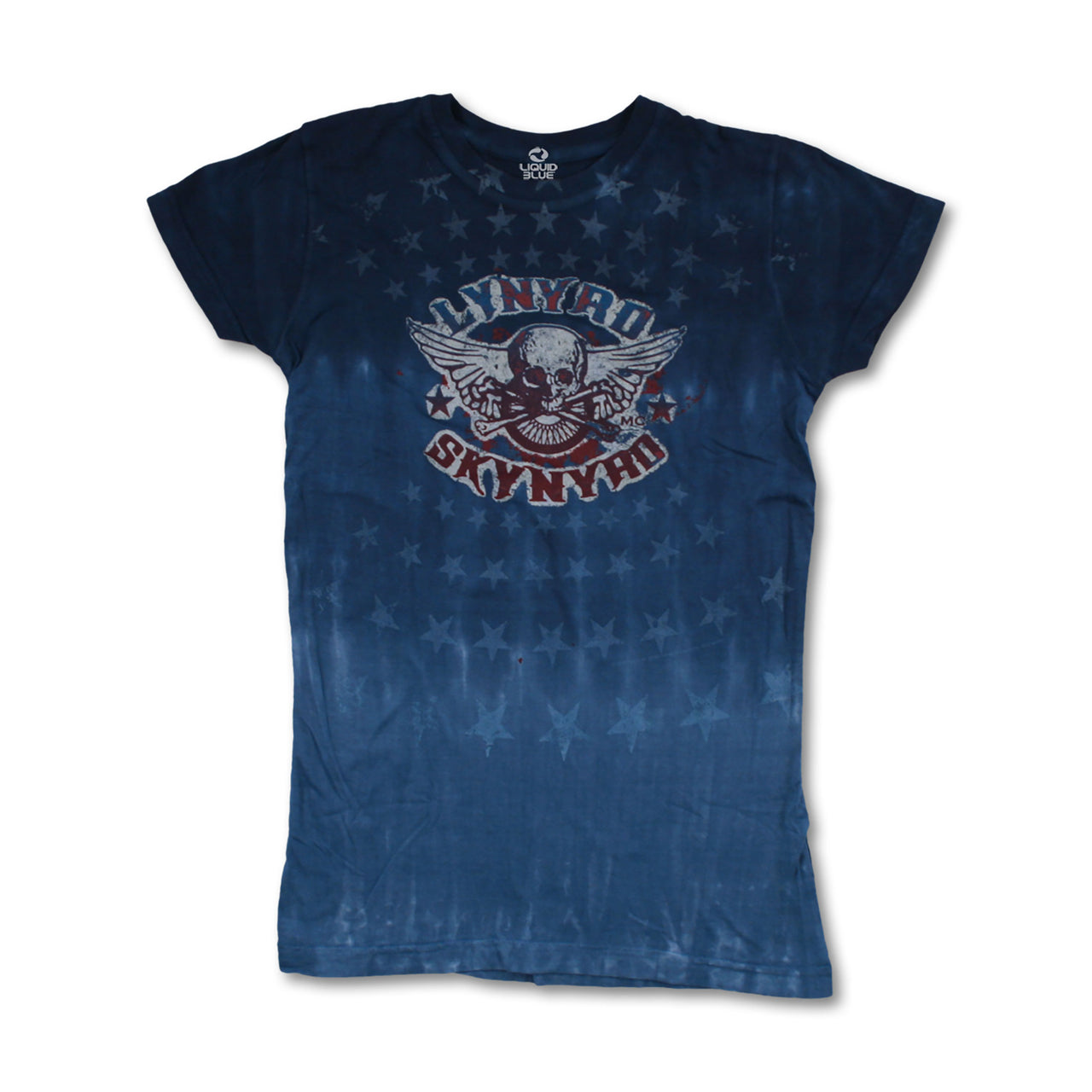Skynyrd Stars Tie-Dye Juniors Long Length T-Shirt