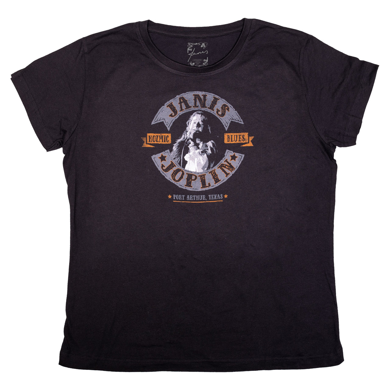 Kozmic Blues Womens Long Length Black T-Shirt