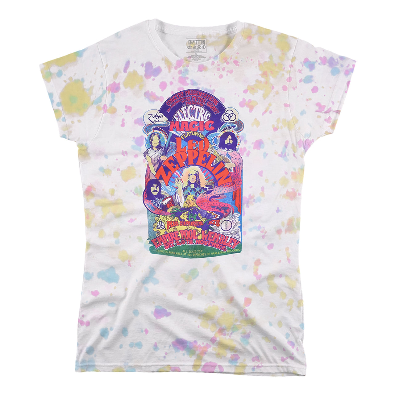 Electric Magic Juniors Tie-Dye Juniors Long Length T-Shirt