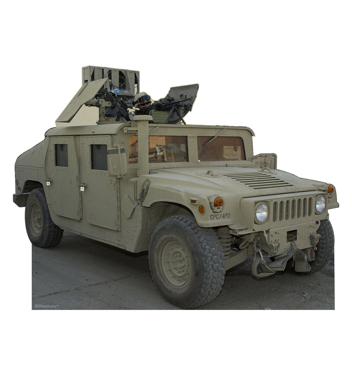 Life-size Army Hummer Cardboard Standup