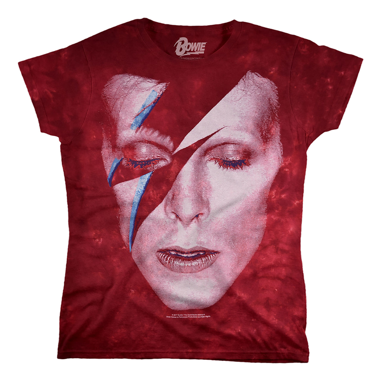 Aladdin Sane Tie-Dye Womens Long Length T-Shirt