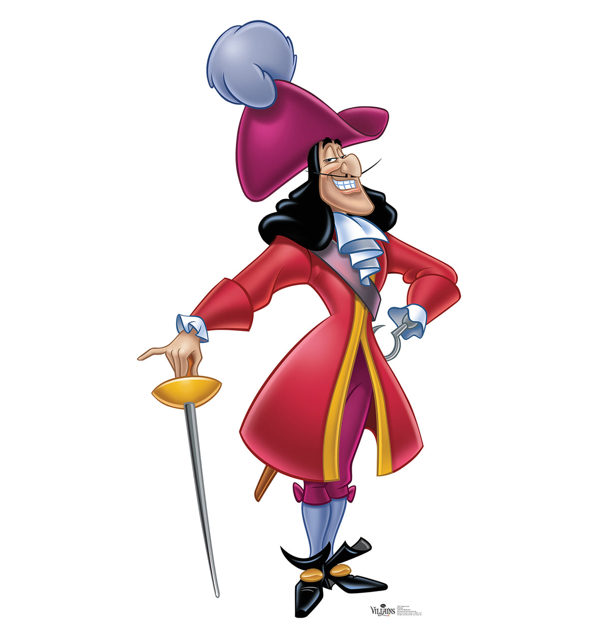 Life-size Captain Hook Disney Villains Cardboard Cutout