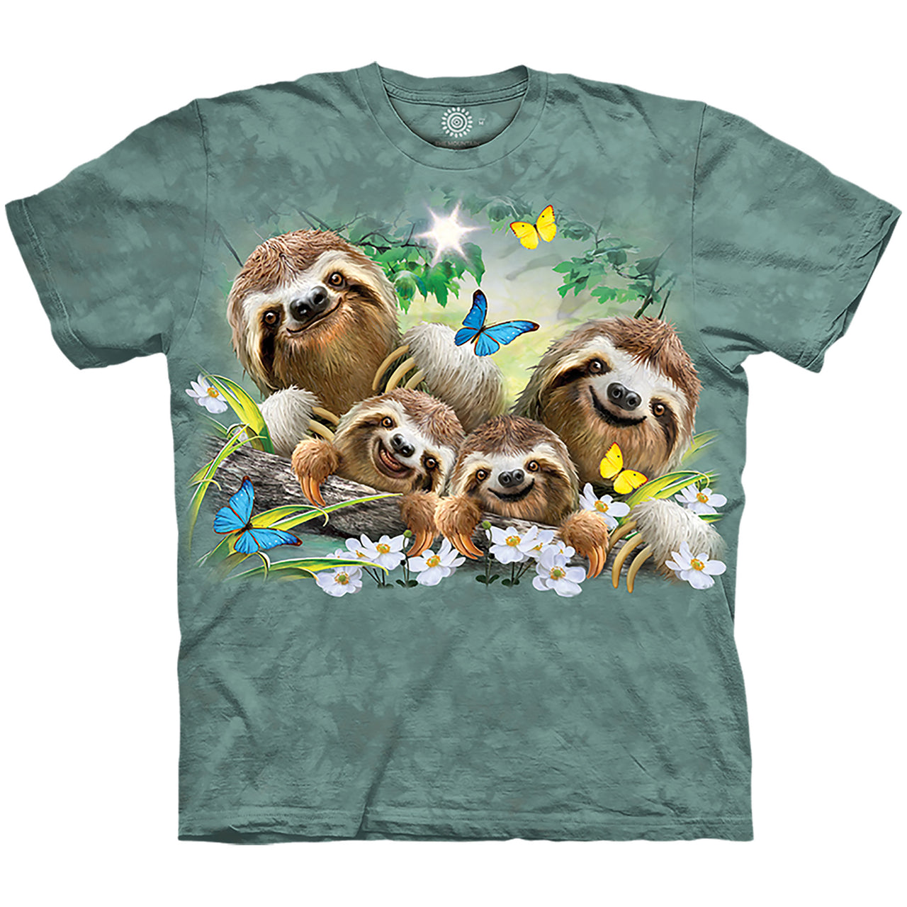 SLOTH FAMILY SELFIE T-SHIRT