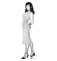 Thumbnail for Life-size Bettie Page Striped Dress Cardboard Cutout