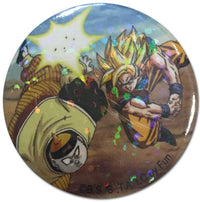 Thumbnail for DRAGON BALL Z- ANDROID 19 AND GOKU GLITTER BUTTON