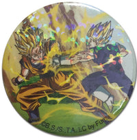 Thumbnail for DRAGON BALL Z- GOKU VS VEGETA GLITTER BUTTON