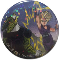 Thumbnail for DRAGON BALL Z- CELL  AND GOHAN GLITTER BUTTON