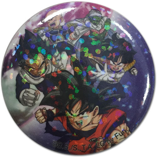 DRAGON BALL Z- GROUP GLITTER BUTTON