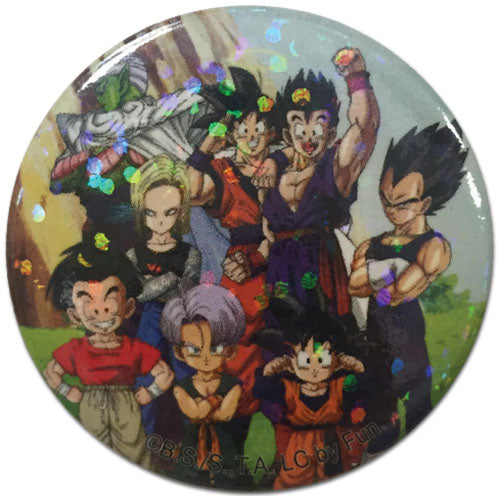 DRAGON BALL Z- GROUP GLITTER BUTTON