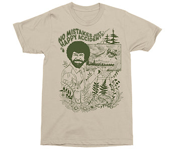 BOB ROSS NATURE ILLUSTRATION T-SHIRT- 3 PC PPK ($10.00 EACH)