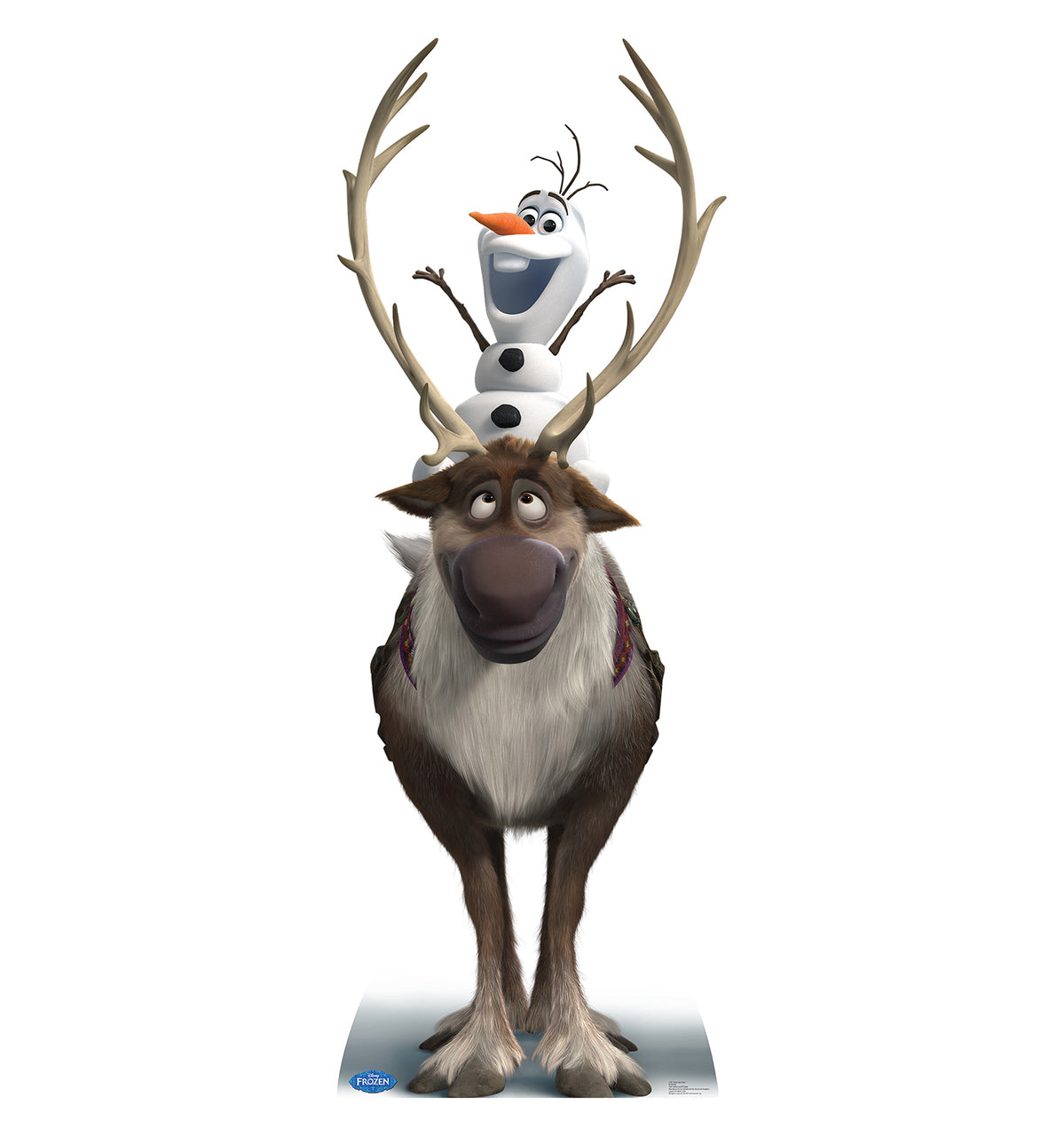 Life-size Sven and Olaf Disney's Frozen Cardboard Cutout