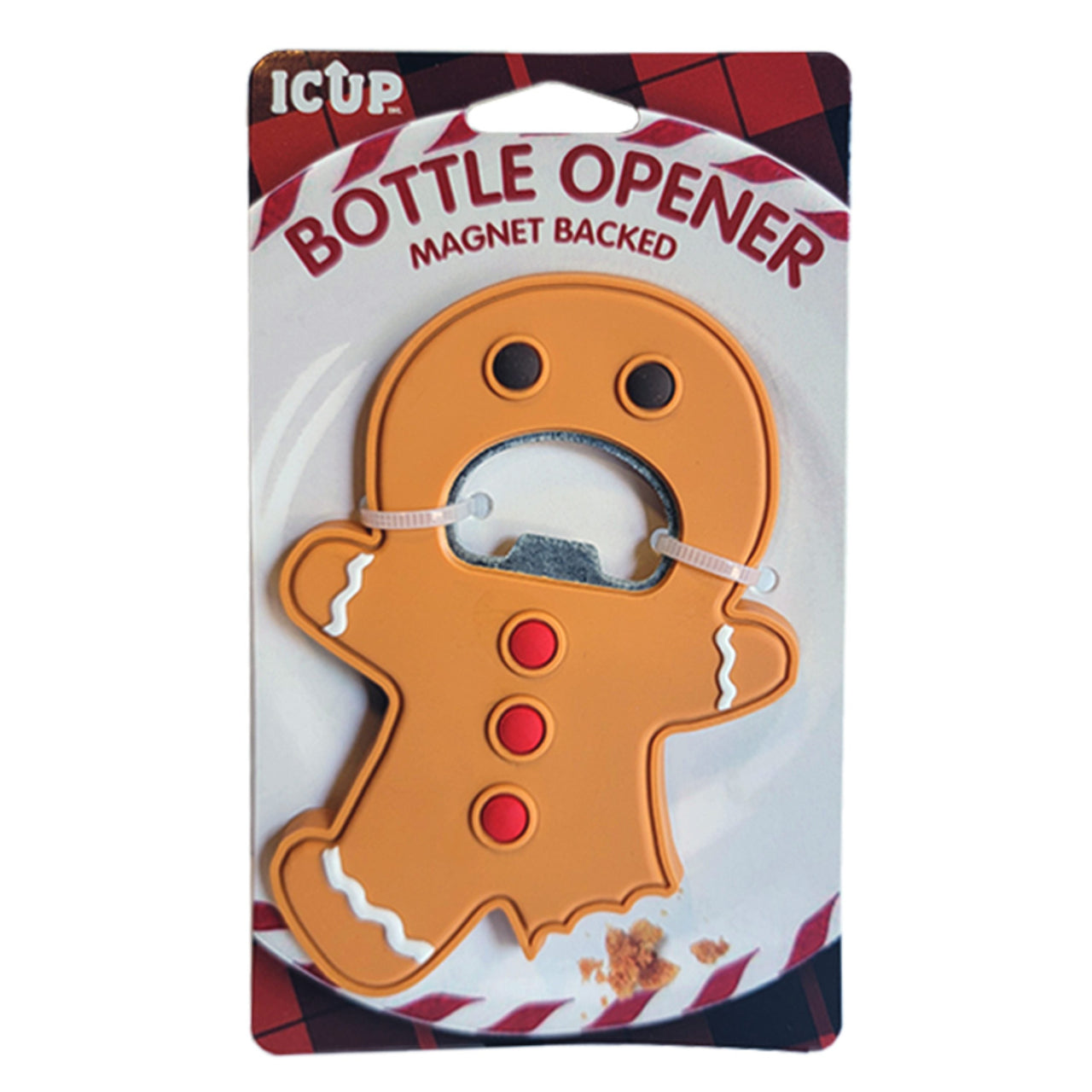 Gingerbread Man Magnet Backed Bottle Opener (packaged) – 4 PC PPK ($5.30 each)