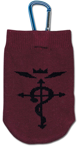 FMA BROTHERHOOD LOGO KNITTED CELL PHONE BAG