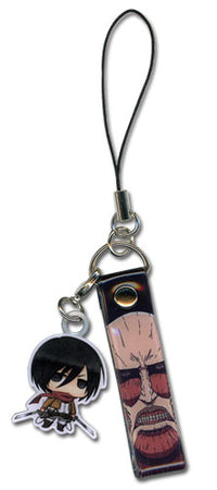 Thumbnail for ATTACK ON TITAN - MIKASA SD METAL CELL PHONE CHARM