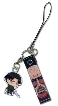Thumbnail for ATTACK ON TITAN - LEVI SD METAL CELL PHONE CHARM