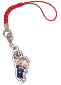 Thumbnail for HAIKYU!!- TANAKA METAL CELL PHONE CHARM