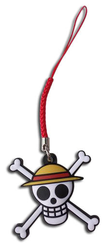 ONE PIECE- STRAW HAT PIRATES JOLLY ROGER PVC CELL PHONE CHARM