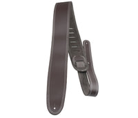 Thumbnail for Brown Double Stitched Leather Guitar Strap