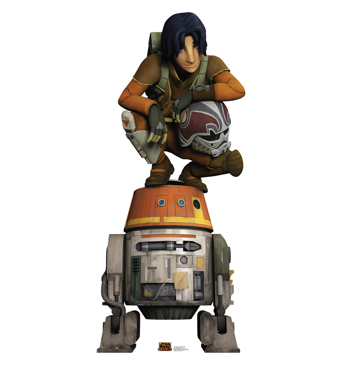 Life-size Ezra and Chopper Star Wars Rebels Cardboard Cutout