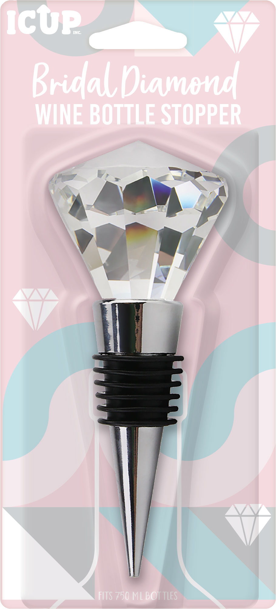 Bridal Diamond Wine Bottle Stopper (Packaged) – 4 PC PPK