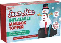 Thumbnail for Snow Man Inflatable Holiday Mailbox Topper & Cover (Packaged) – 4 PC PPK