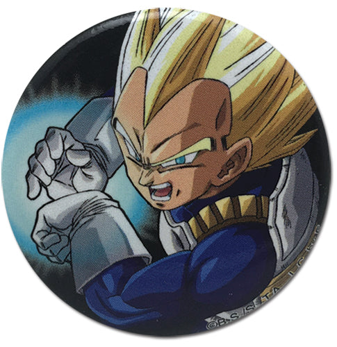 DRAGON BALL SUPER - SS VEGETA WITH GALICK GUN BUTTON 1.25"