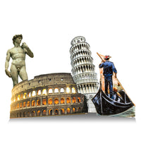 Thumbnail for Life-size Italy Themed Party Set Cardboard Cutout