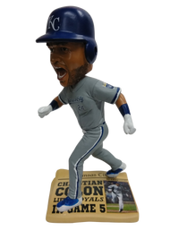 Thumbnail for Christian Colon Royals 2015 World Series Newspaper Base Bobblehead only 360