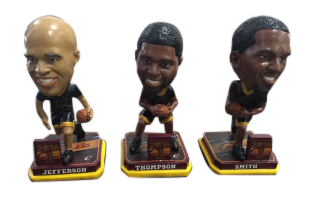 Cleveland Cavs 2016 NBA Champions Mini Bobblehead Set Jefferson, Thompson, Smith