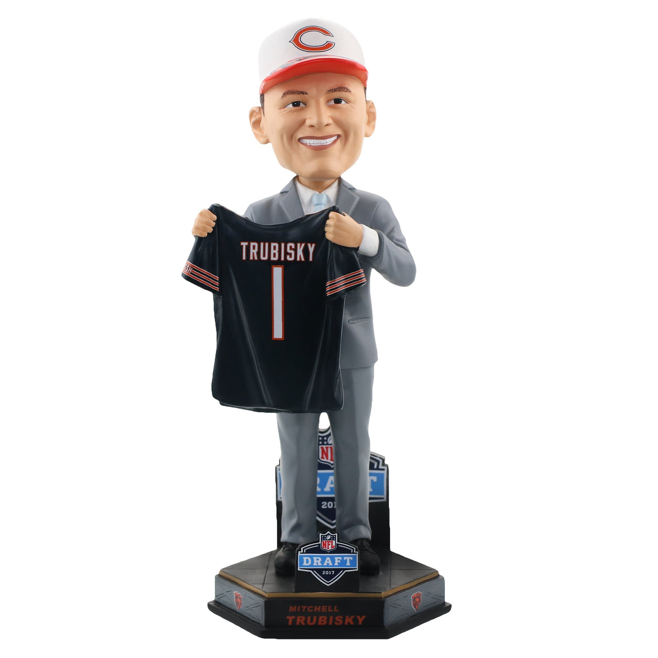 Mitch Trubisky Chicago Bears 2017 NFL Draft Day Bobblehead NFL