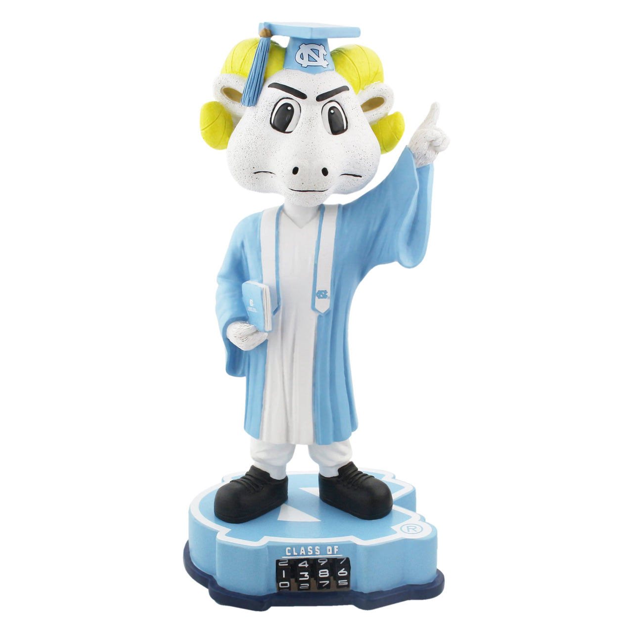 Rameses North Carolina Tar Heels Graduation Special Edition Bobblehead NCAA