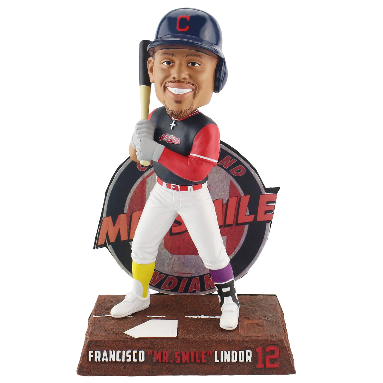 Francisco Lindor Cleveland Indians Players Weekend - Mr. Smile Bobblehead MLB