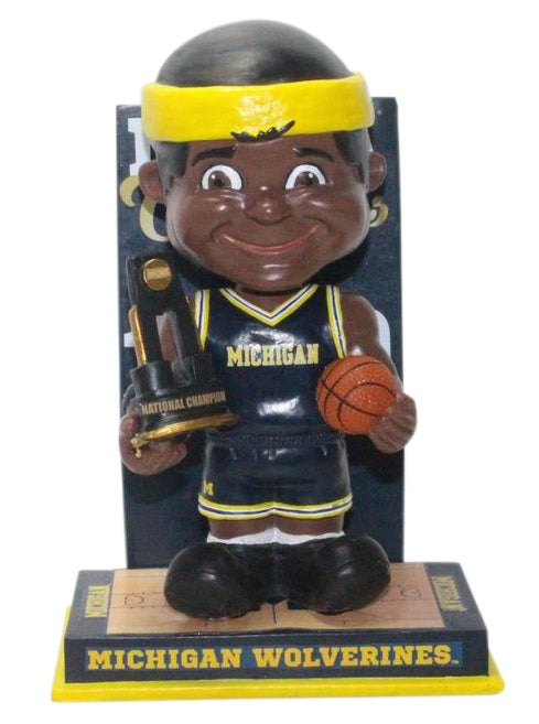 Michigan NCAA Men's Basketball Champions - Red Jersey Phog Bobblehead NCAA