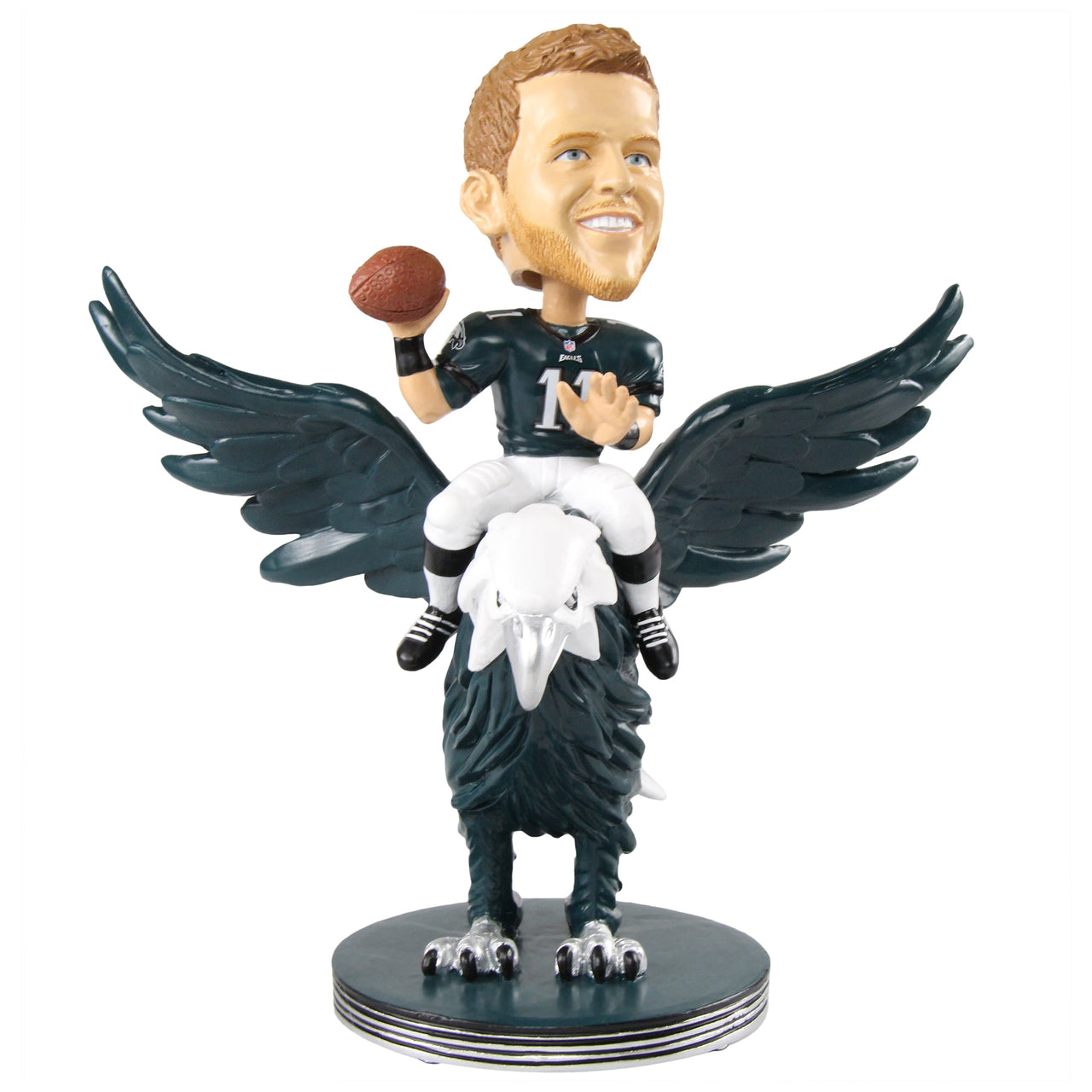 Carson Wentz Philadelphia Eagles Riders Special Edition Bobblehead NFL
