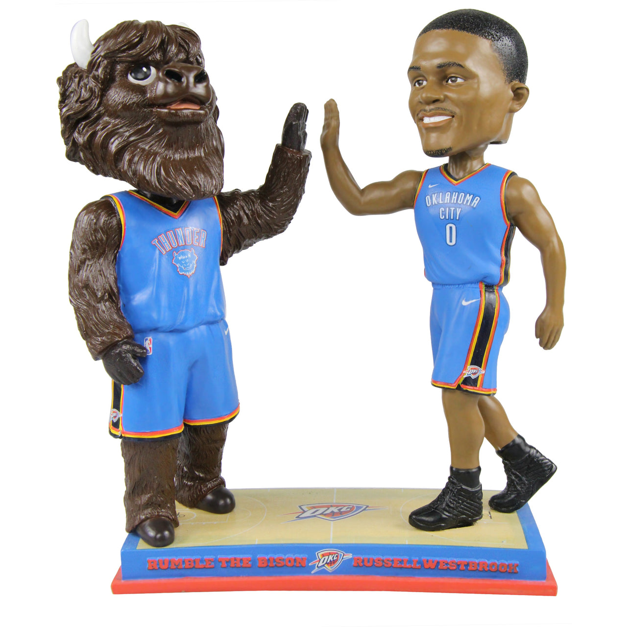 Oklahoma City Thunder Russell Westbrook High Fiving Mascot Bobblehead NBA