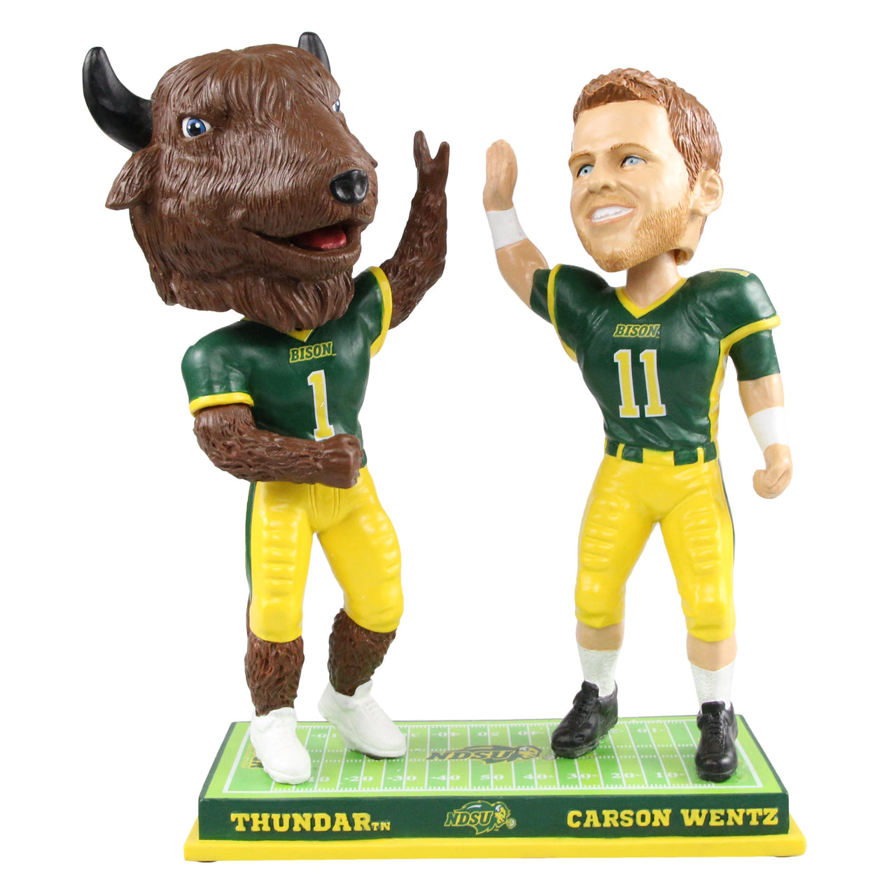 Carson Wentz North Dakota State Carson Wentz High Fiviing Mascot Bobblehead NCAA