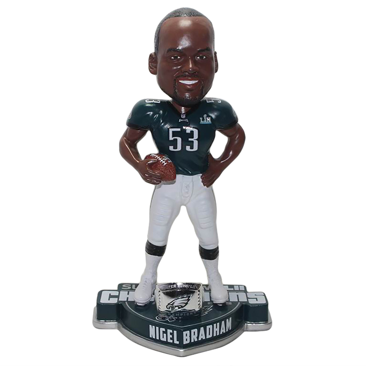 Nigel Bradham Philadelphia Eagles Super Bowl LII Champion Bobblehead NFL