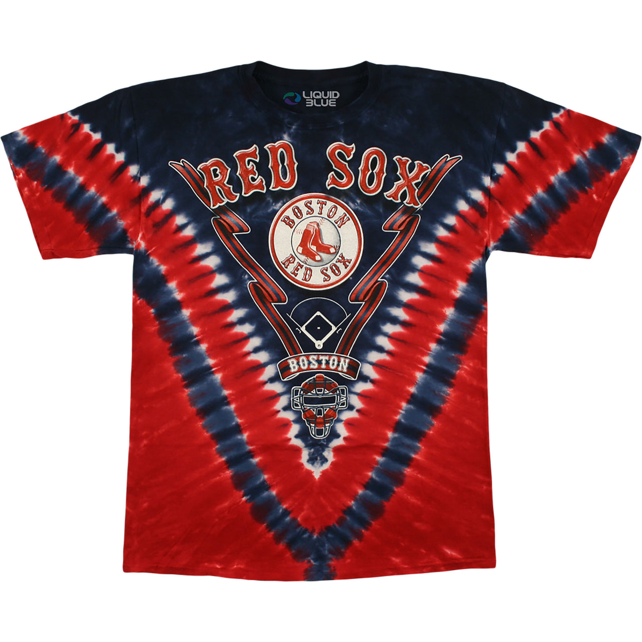 Boston Red Sox V Tie-Dye T-Shirt