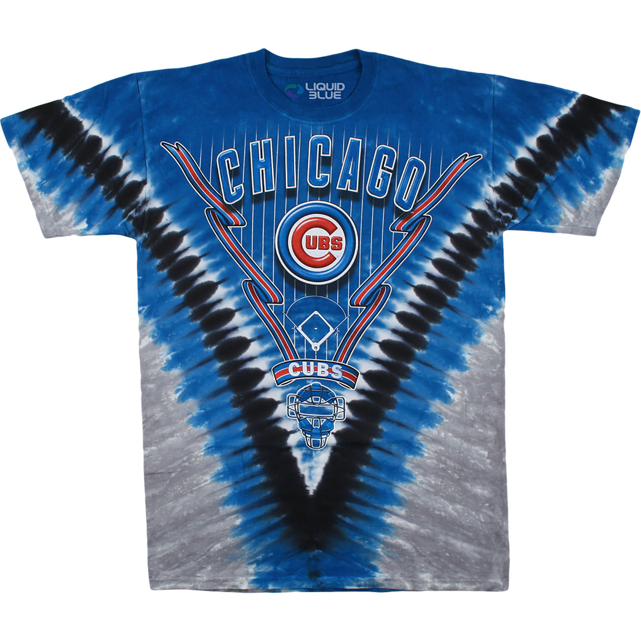 Chicago Cubs V Tie-Dye T-Shirt
