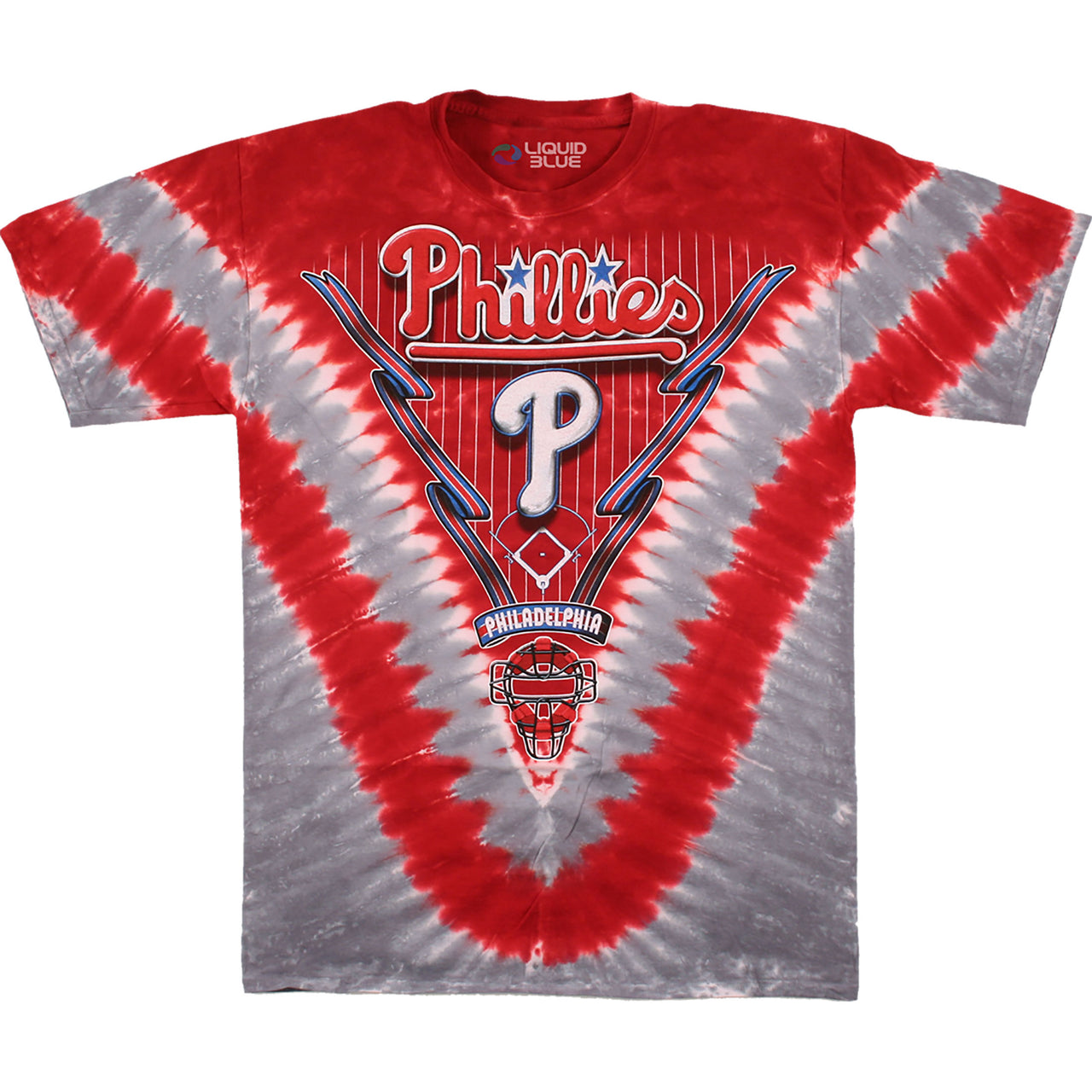 Philadelphia Phillies V Tie-Dye T-Shirt