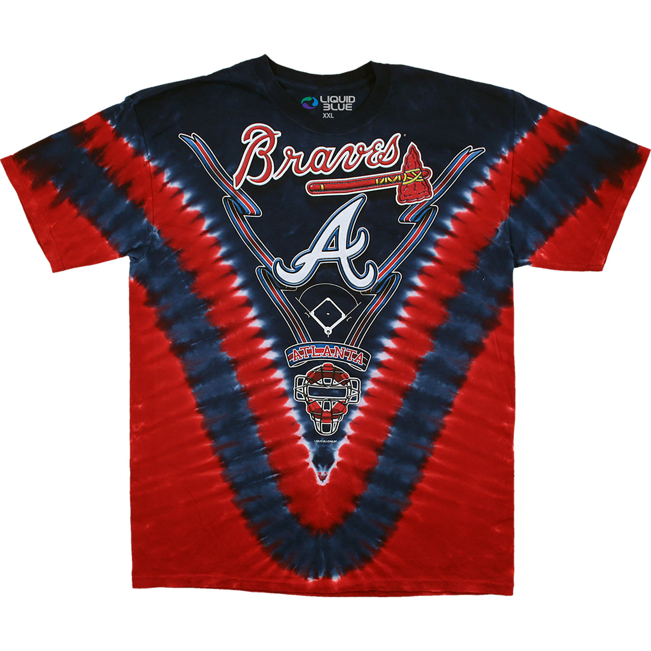 Atlanta Braves V Tie-Dye T-Shirt