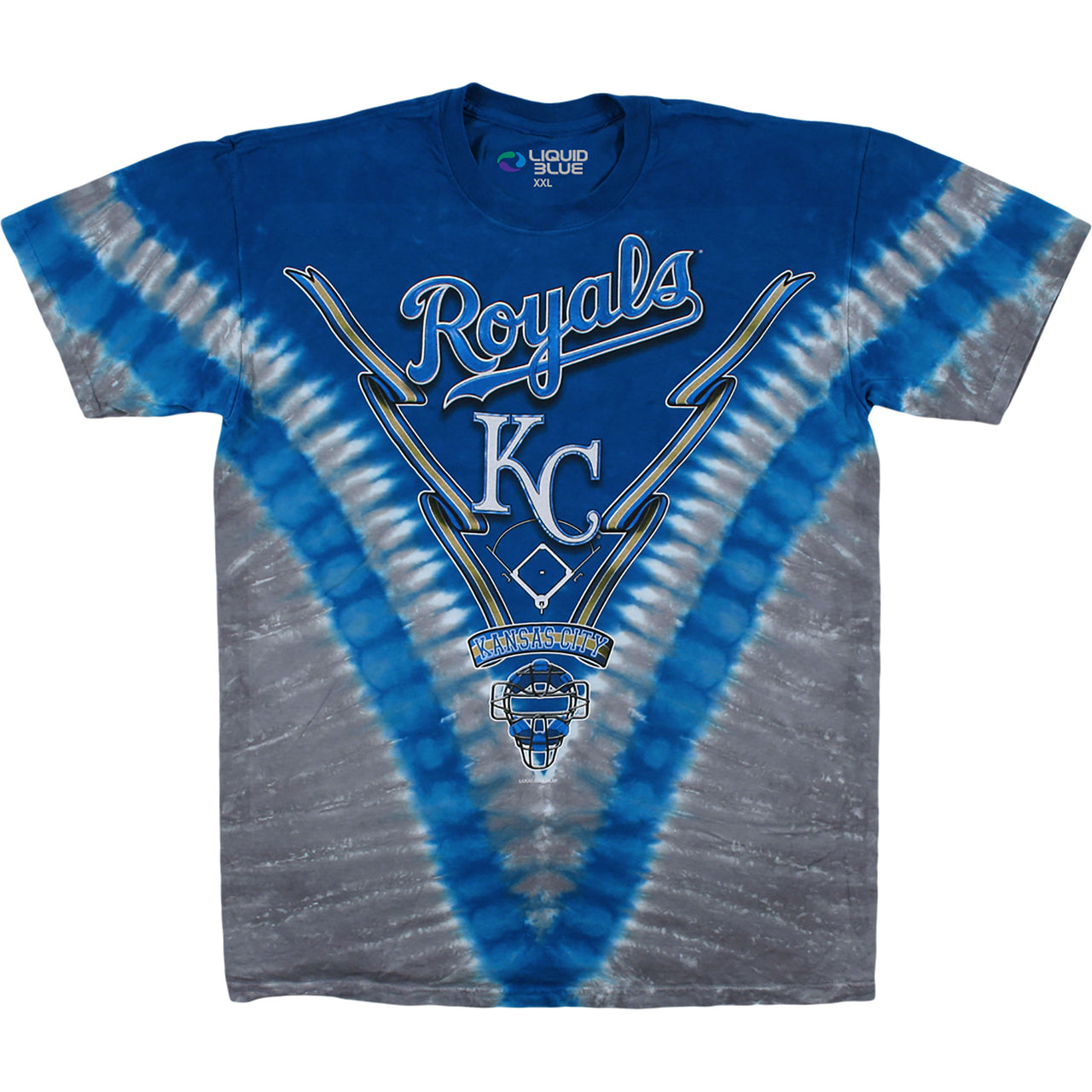 Kansas City Royals V Tie-Dye T-Shirt