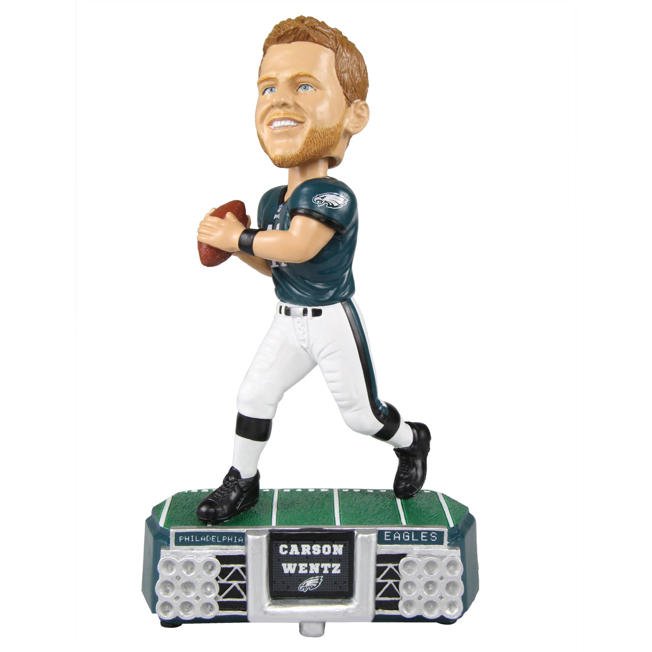 Carson Wentz Philadelphia Eagles Stadium Lights Bobblehead NFL