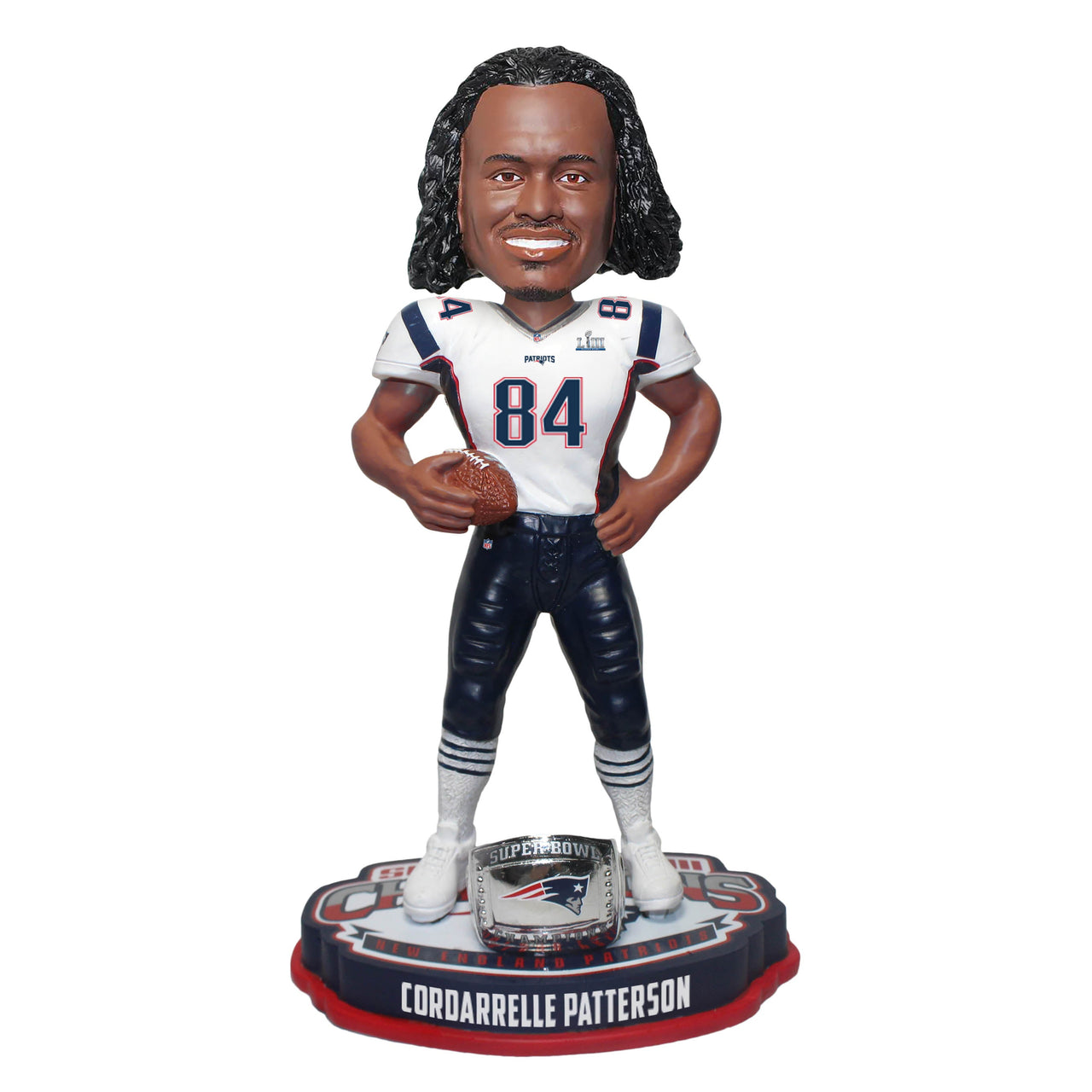 Cordarrelle Patterson New England Patriots Super Bowl LIII Champions Bobblehead