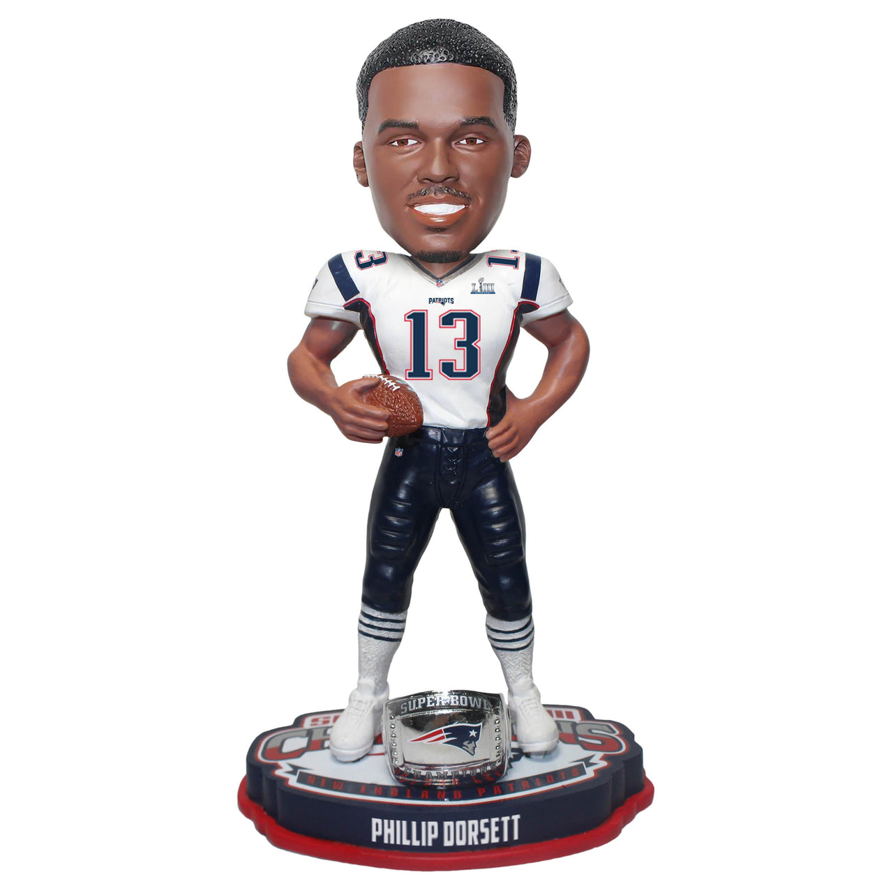 Phillip Dorsett New England Patriots Super Bowl LIII Champions Bobblehead NFL